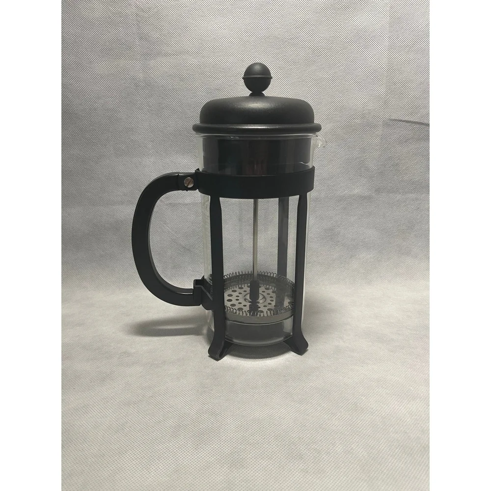 Vintage BODUM French Press 8 Cup 34oz Stainless Steel Glass Coffee Maker VG